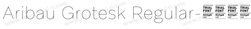 Aribau Grotesk Regular字体转换